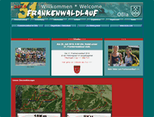 Tablet Screenshot of frankenwaldlauf.de